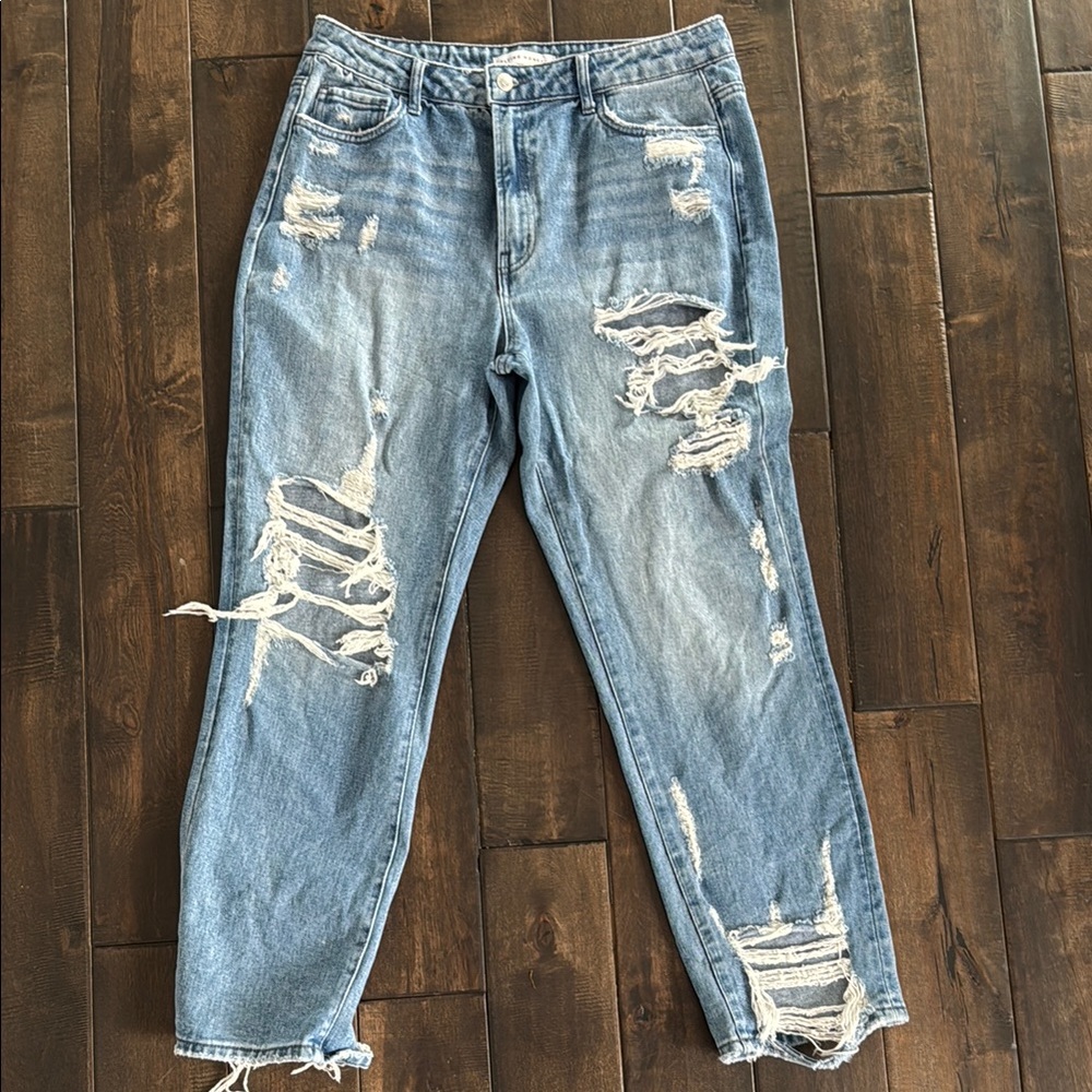 Flying Monkey Distressed Blue Jeans